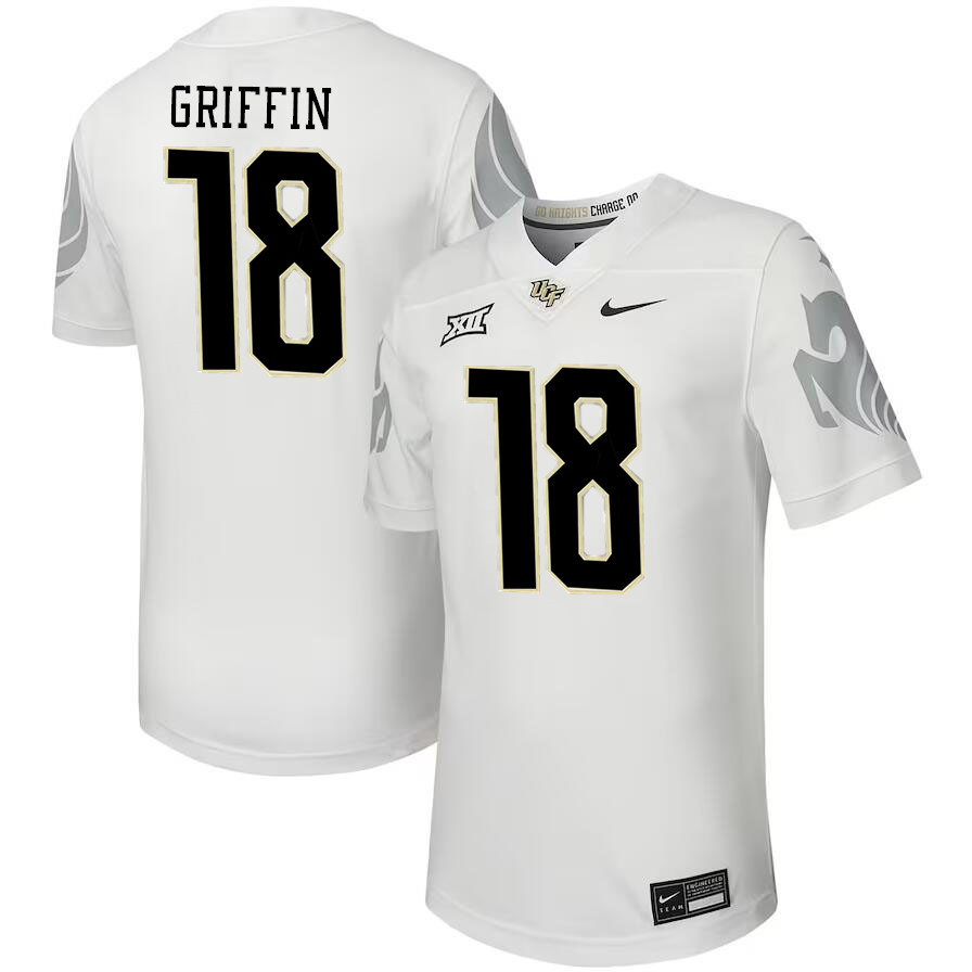 #18 Shaquill Griffin UCF Knights Jerseys Football Stitched-White